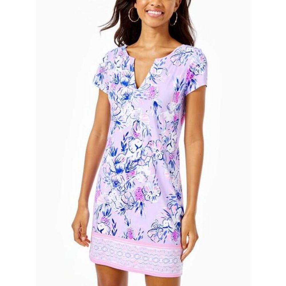 Lilly Pulitzer Sophiletta Dress Verbana Trunks In The Air Purple Size Large